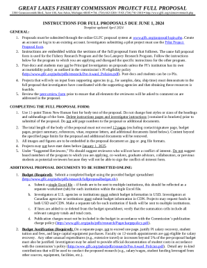 Great Lakes Fishery Commission - Forms &amp; Templates