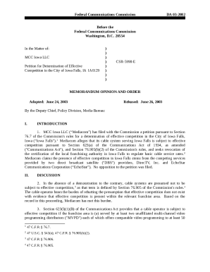 Federal Communications Commission DA 03-2276