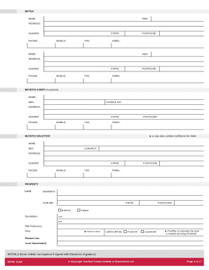 Reiq Contract Residential Lots