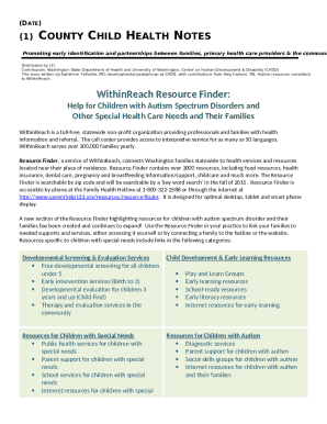 WithinReach Resource Finder: Help for Children with Autism ...