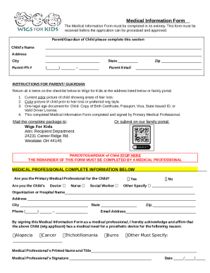 Parent/Guardian of Child please complete this section