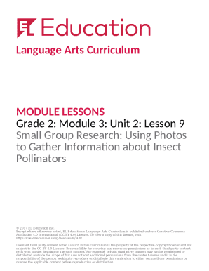 Grade 2 Pollination Lesson Plan