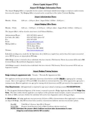 ID Badging ServicesCherry Capital Airport