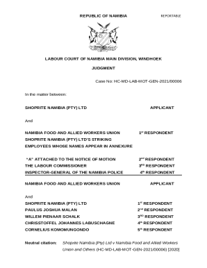 Application to Strike Out