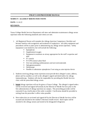 Allergy ImmunotherapyHealth Service - Offices