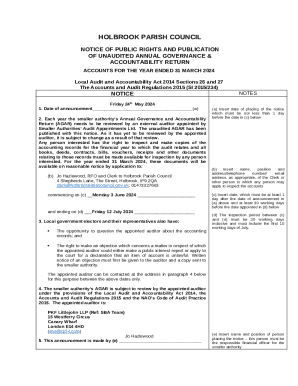 This is a Notice of public rights - Farmborough Parish Council