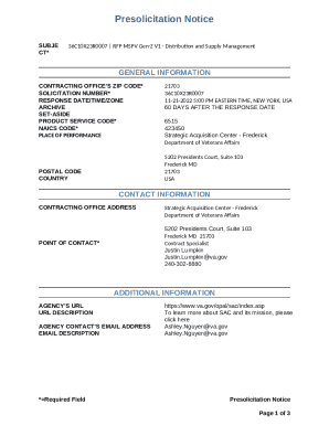 RFP MSPV Gen-Z V1 - Distribution and Supply Management