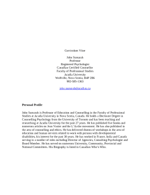 Dr. John Sumarah - Acadia University, School of Education