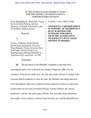 Case 1:18-cv-00212-DMT-CSM Document 85 Filed 08/13/ ...