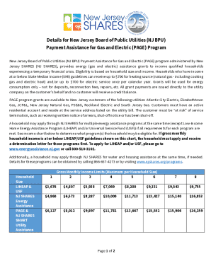 Payment Assistance for Gas &amp; Electric (P.A.G.E.)