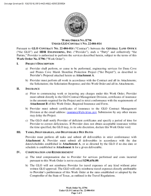 22-004-014 (Contract) between the GENERAL LAND OFFICE