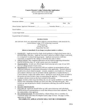 ScholarshipsConroe Masonic Lodge