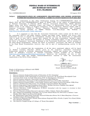 FEDERAL BOARD OF INTERMEDIATE AND ...