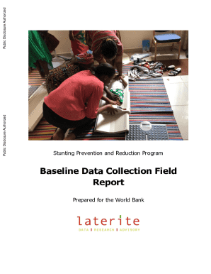 Stunting Prevention and Reduction Program - Baseline ...