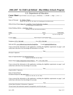 Cover Sheet Type of School: (Check all that apply) Elementary Middle ...