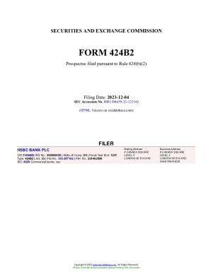 All SEC EDGAR Filings for HSBC BANK PLC