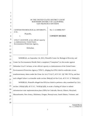 Center for Biological Diversity et al v. Jackson ...