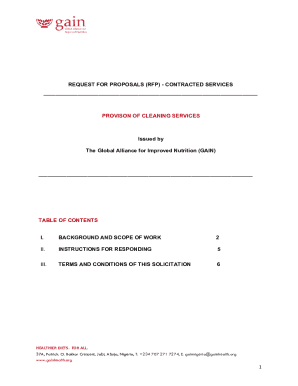 Request for Proposal At Global Alliance for Improved ...