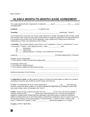 Set the terms for renting property: Lease Agreement