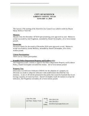 Motion to accept was made by Joel Fingleman, seconded by Daniel Christopher, all in favor motion passed