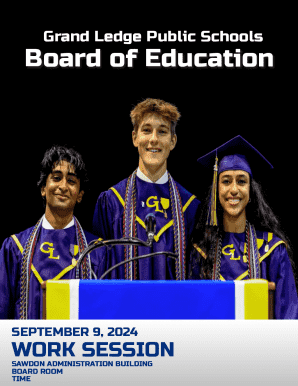 Please take notice that the Board of Education will hold a Work Session on: