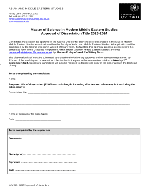 MSc Modern Middle Eastern Studies Course Handbook