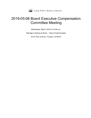 05/08/19 Executive Compensation Committee