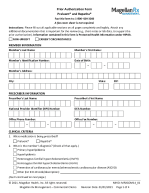 and PA FormMagellan Rx Management. and