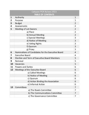 Bylaws Committee Documents