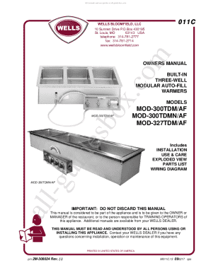 MOD-300TDM/AF MOD-300TDMN/AF MOD-327TDM/AF 011C