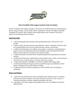 Sierra Foothills Little League Coaches Code of Conduct.docx