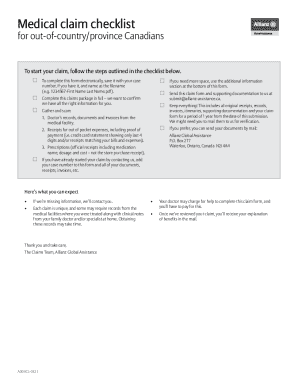 Make a claim for out-of-country medical expenses