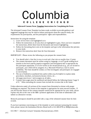 Informed Consent Template (form IRB ...