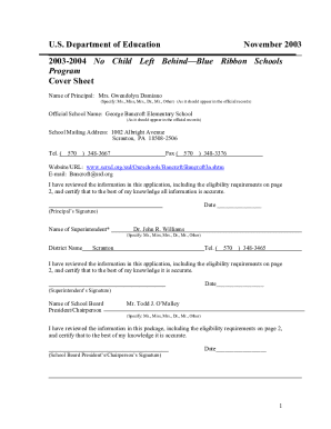 George Bancroft Elementary School -- 2004 No Child Left Behind-Blue Ribbon School Application (PDF)