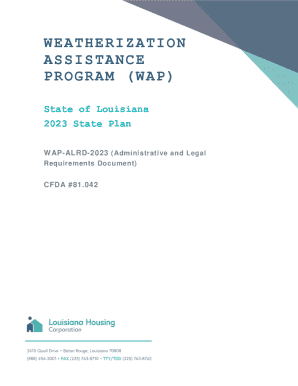 Resolution approving the Louisiana Weatherization ...