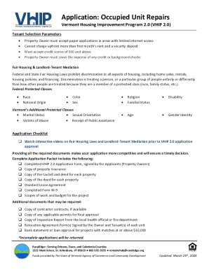 The Vermont Housing Improvement Program (VHIP) 2.0 is ...