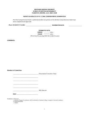 The construction of the comprehensive exam The major fie