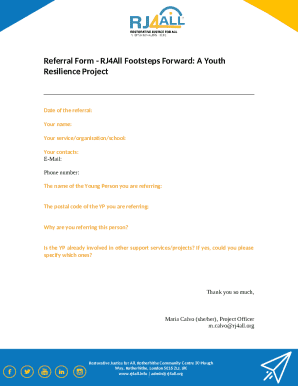 Restorative Justice Referral and Self-Referral Form