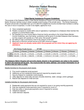 Programs by Delaware Nation - Housing Department
