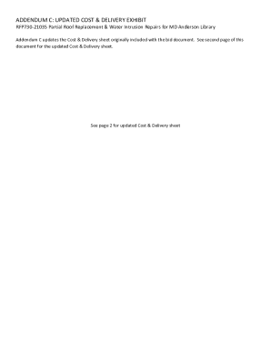 ADDENDUM A - QA ANSWERED