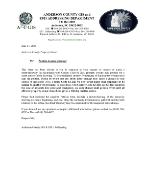 GIS &amp; E911 Addressing - Anderson County South Carolina