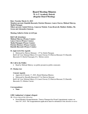 Members present: Danielle Bascomb, Patricia Moesner, Laura Chavez, Michael Murray,