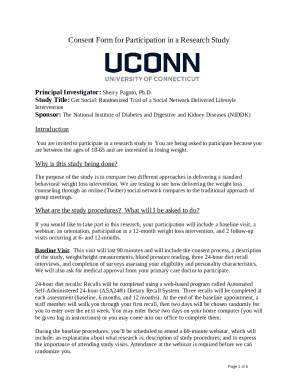 Information Sheet For Participation In A Research Study