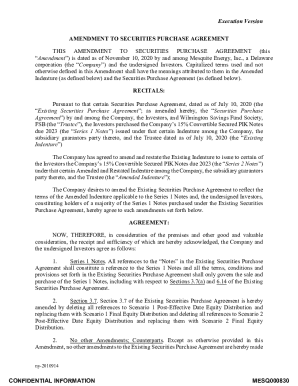 Amendment to Securities Purchase Agreement dated May ...