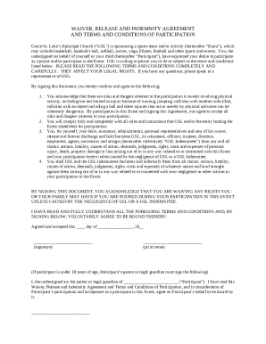 Release Form (additional players) - Pedro's Sports