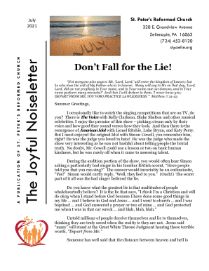 The Joyful Noiseletter