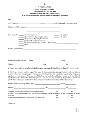 Religious Education Program - Catechism Classes - Holy Family
