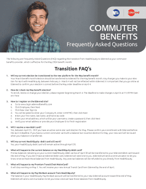 Pre-Tax Payroll Deduction Transportation Benefits