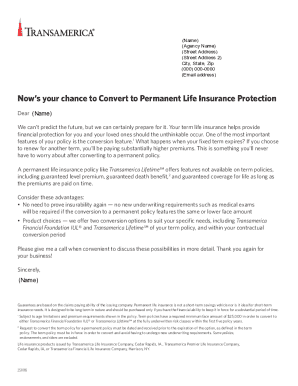Now's your chance to Convert to Permanent Life Insurance ...