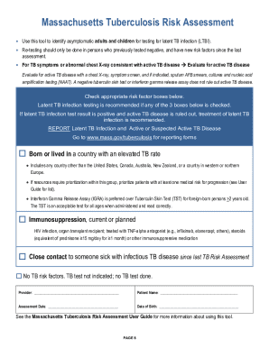 Connecticut Tuberculosis (TB) Risk Assessment - CT.gov